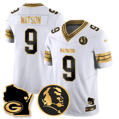 GB 4-Time Champions Vapor Limited Jersey - John Madden Patch - All Stitched