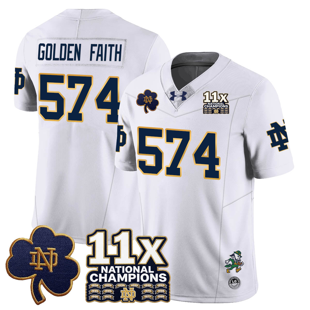 ND 11x-Time National Champions Vapor Limited Jersey