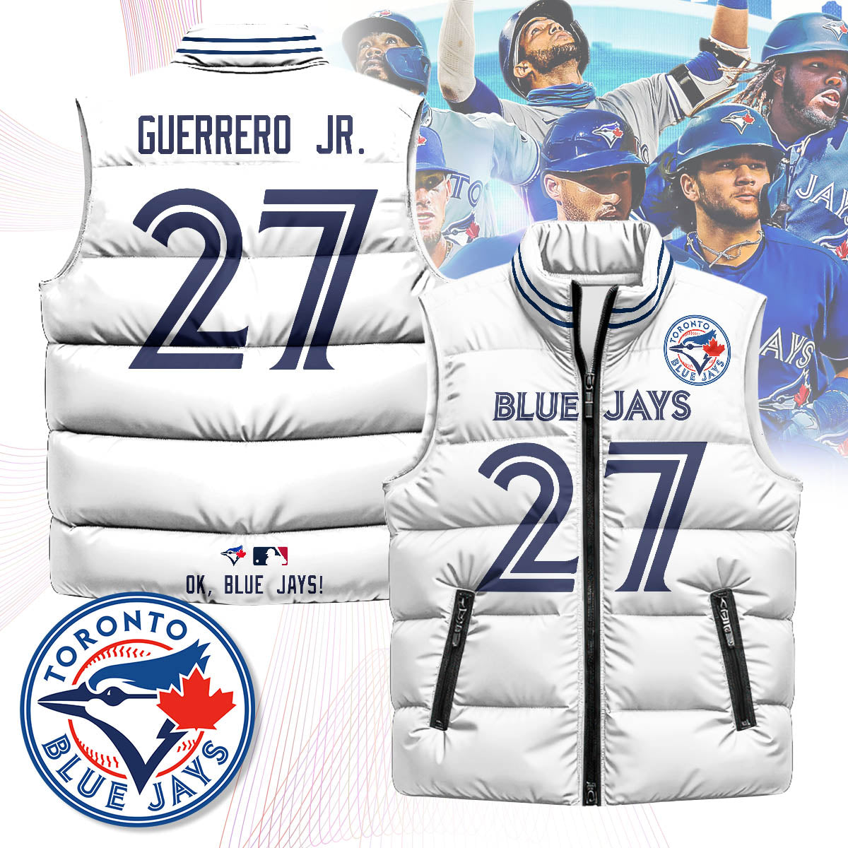 Toronto Blue Jays Unisex Puffer Vest