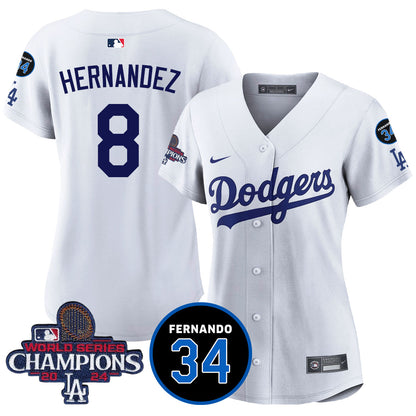 Women Dodgers - World Series Champions 2024 Jersey - All Stitched