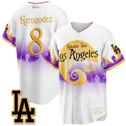 Los Angeles Dodgers "Halloween Town" Limited Jersey - Stitched