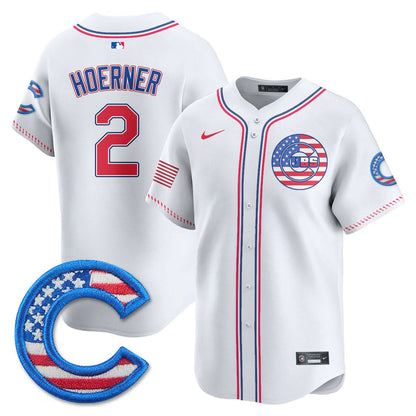 Chicago Cubs 2025 Fourth of July Jersey - All Stitched