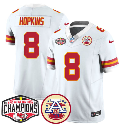 Chiefs 2024 AFC West Champions Jersey - All Stitched