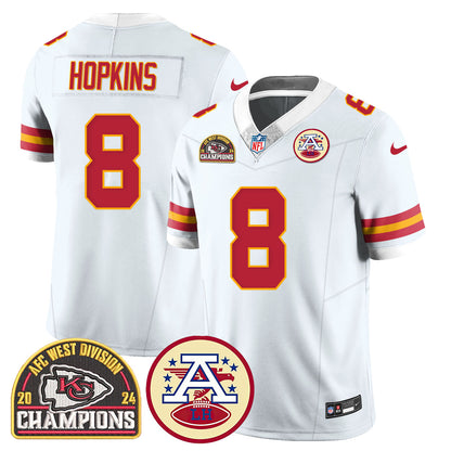 Chiefs 2024 AFC West Champs Jersey - All Stitched