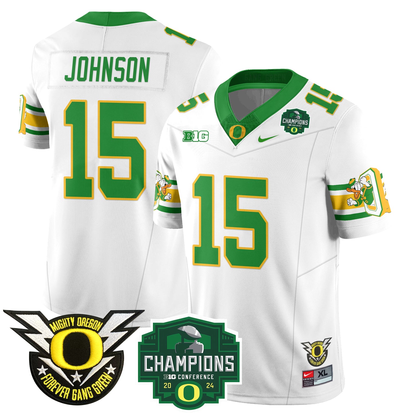 Oregon Ducks 2024 Big Ten Champions Jersey - All Stitched