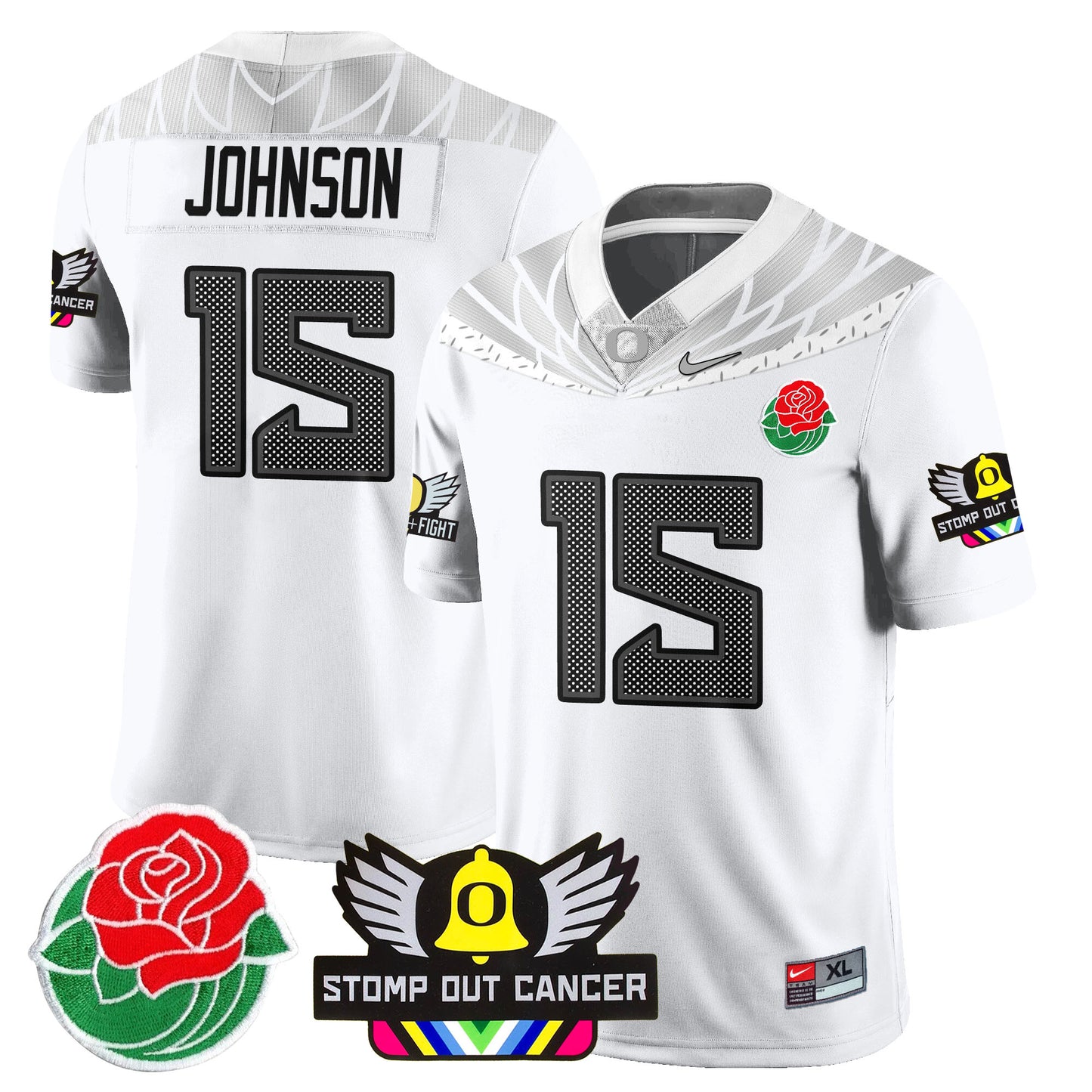 Oregon Alternate 2024 Rose Bowl Vapor Limited Jersey - All Stitched