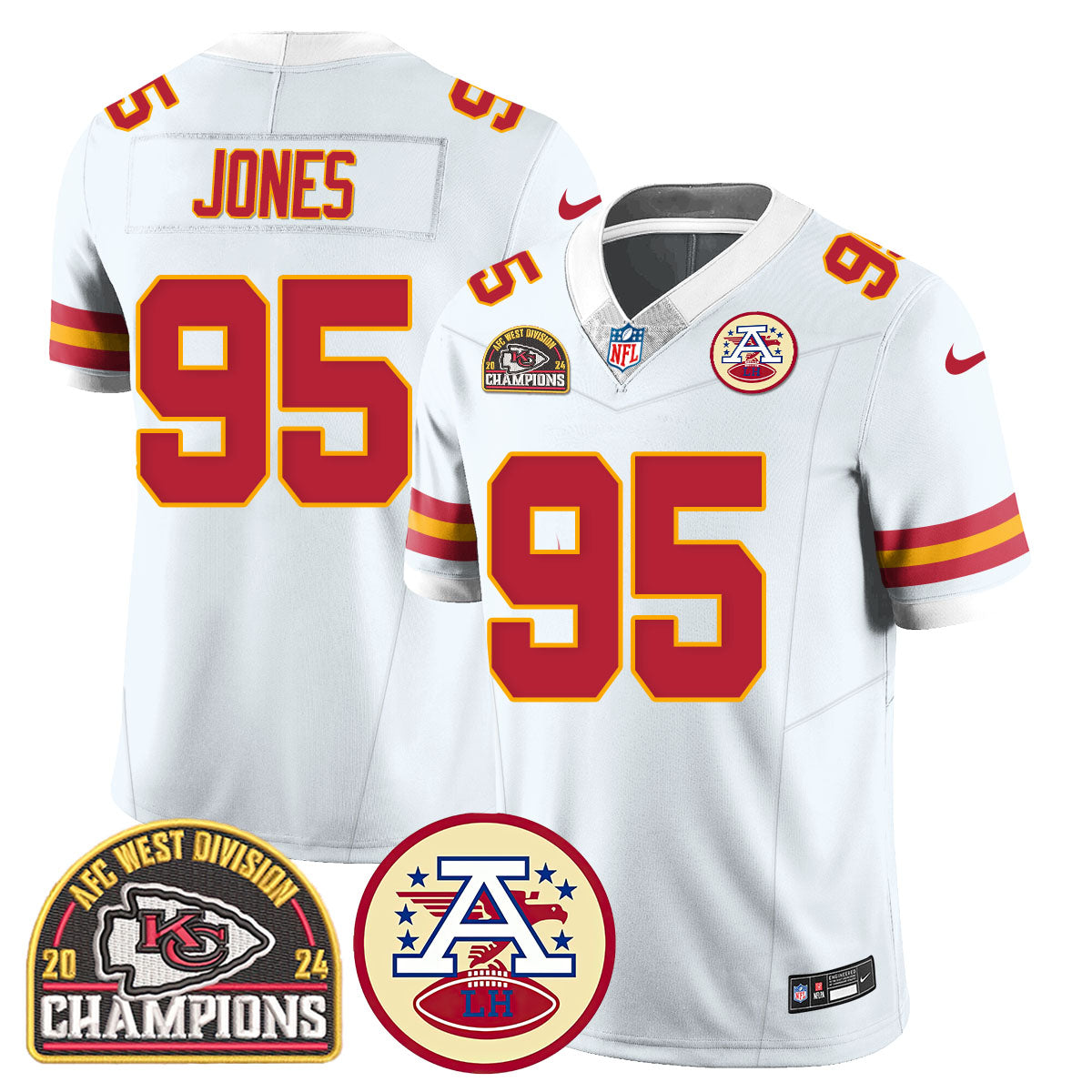 Chiefs 2024 AFC West Champs Jersey - All Stitched