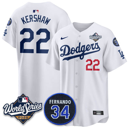 LAD 2025 National League Champions Jersey - All Stitched