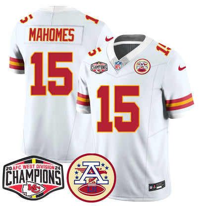 Chiefs 2024 AFC West Champions Jersey - All Stitched