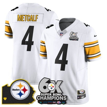 PIT 6-Time Champions Patch Vapor Limited Jersey - All Stitched