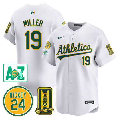 Oakland Athletics 2025 Sacramento, Rickey Henderson Jersey - All Stitched