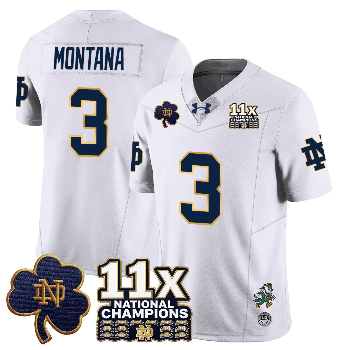 ND 11x-Time National Champions Vapor Limited Jersey