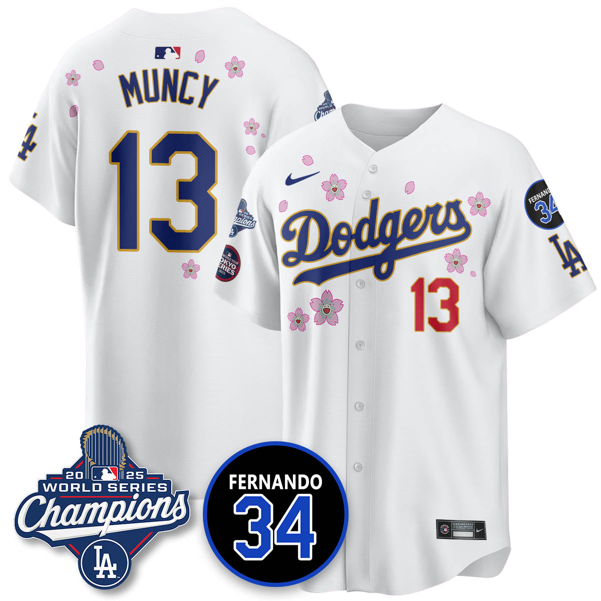 LAD Tokyo 2025 World Series Champions Jersey - All Stitched
