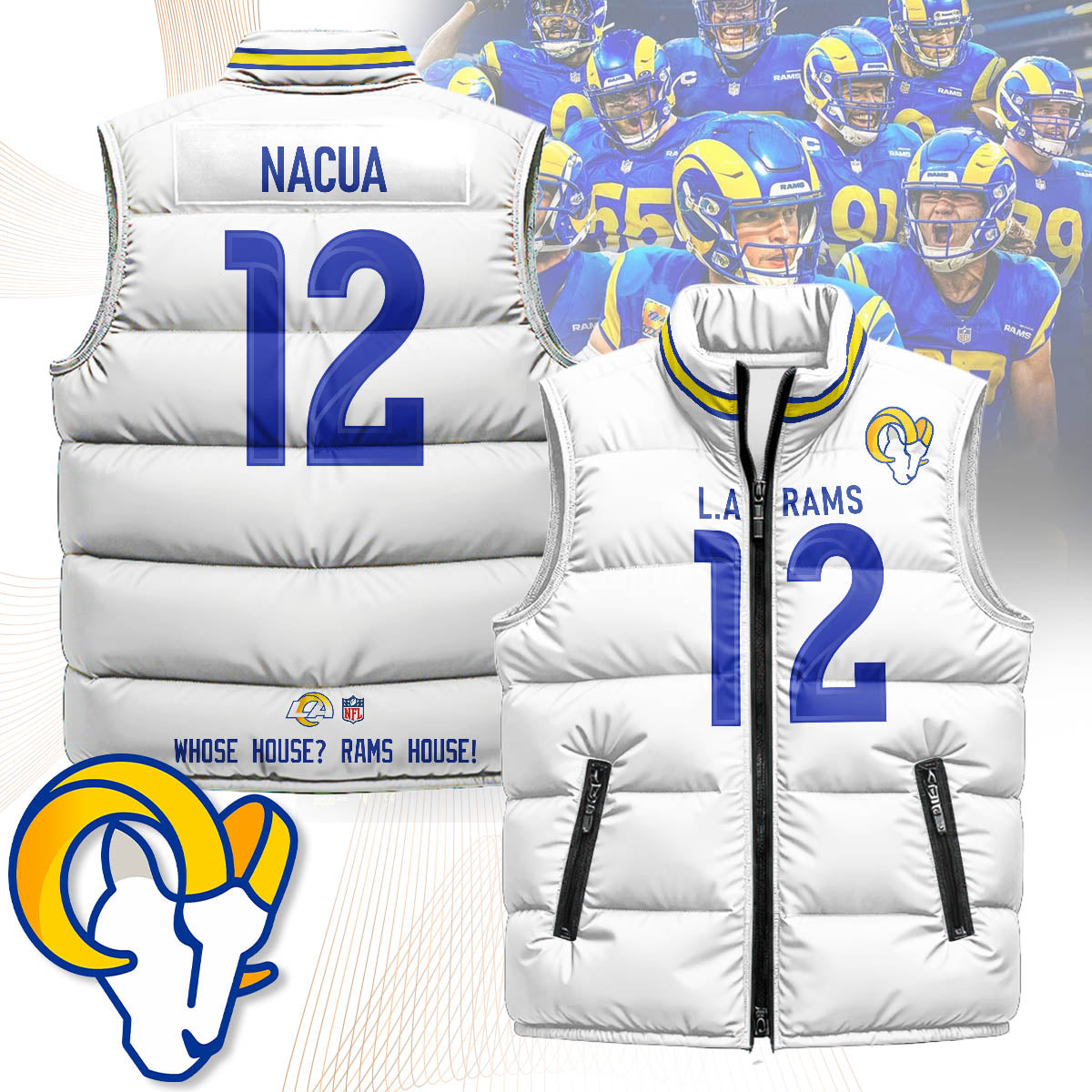 Los Angeles Rams Unisex Puffer Vest