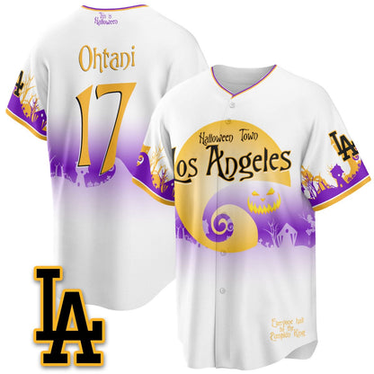 Los Angeles Dodgers "Halloween Town" Limited Jersey - Stitched