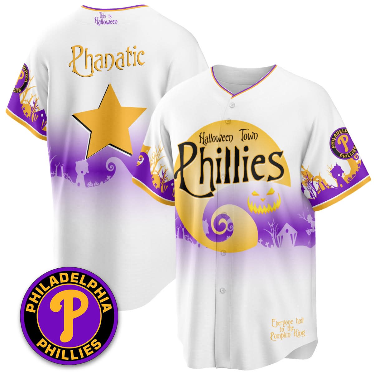 Philadelphia Phillies "Halloween Town" Limited Jersey - Stitched