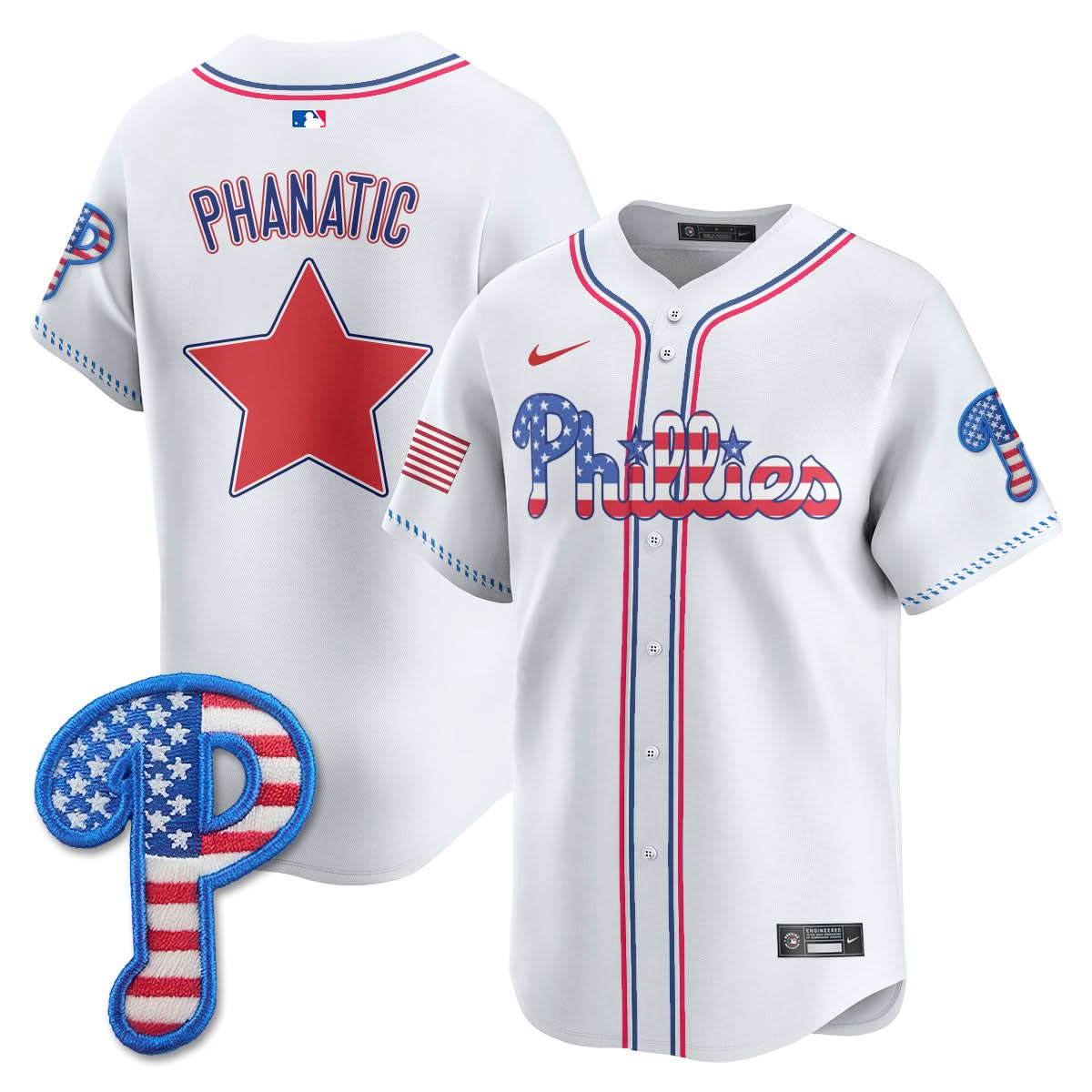 Philadelphia Phillies 2025 Fourth of July Jersey - All Stitched