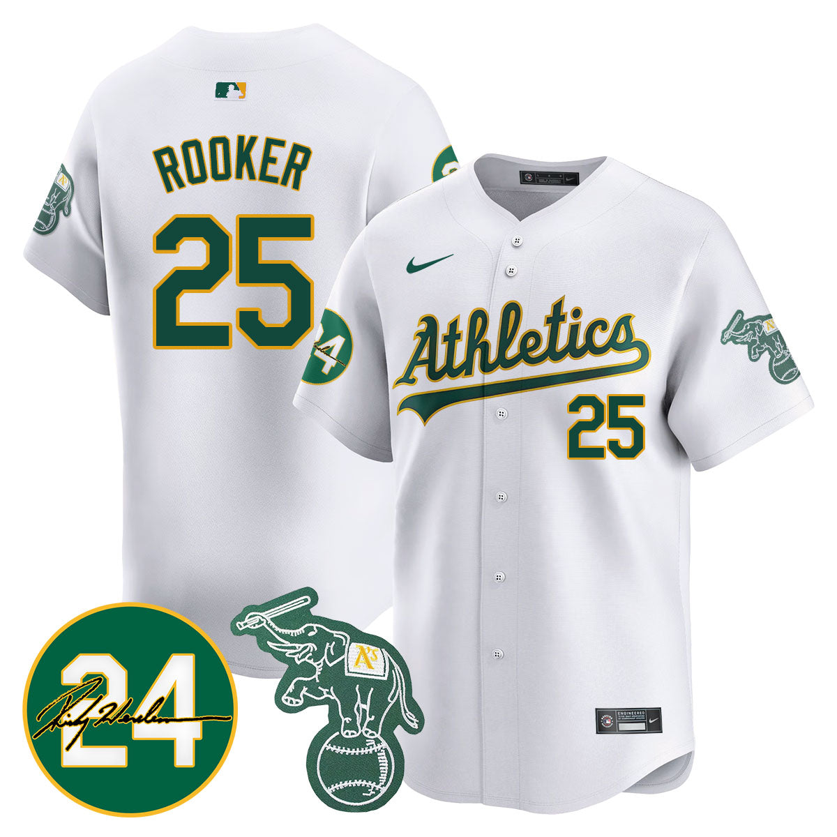 Oakland Athletics 2024 Ricky Henderson Memorial Jersey - All Stitched