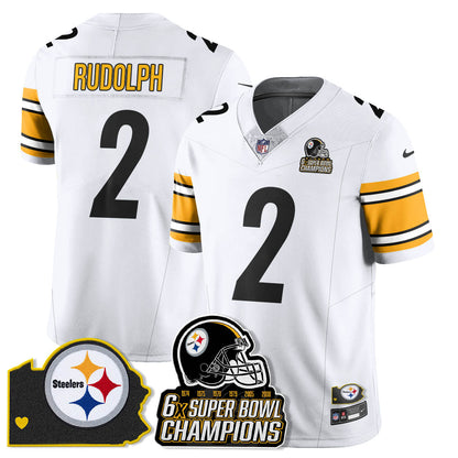 PIT 6-Time Champions Patch Vapor Limited Jersey - All Stitched