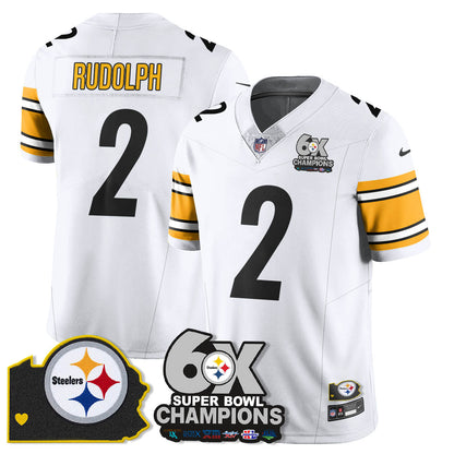 PIT 6-Time Champions Patch Vapor Limited Jersey - All Stitched