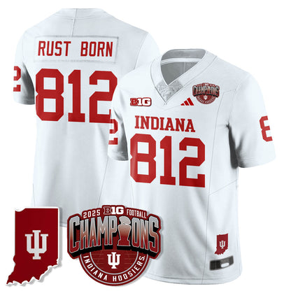 Indiana Hoosiers Vapor Limited Football Jersey - Big 10 Champions - All Stitched