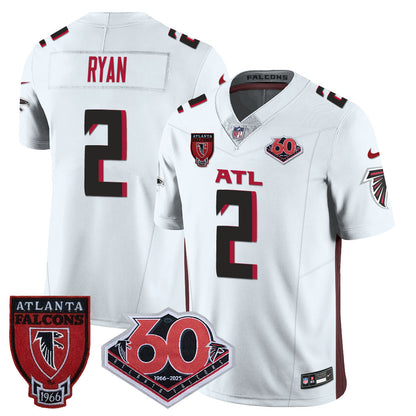 Atlanta Falcons 60th Season Vapor Limited Jersey - All Stitched