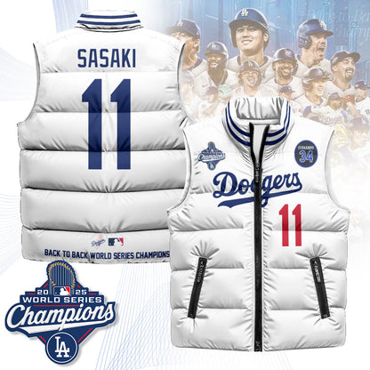 LAD 2025 World Series Champions Puffer Vest