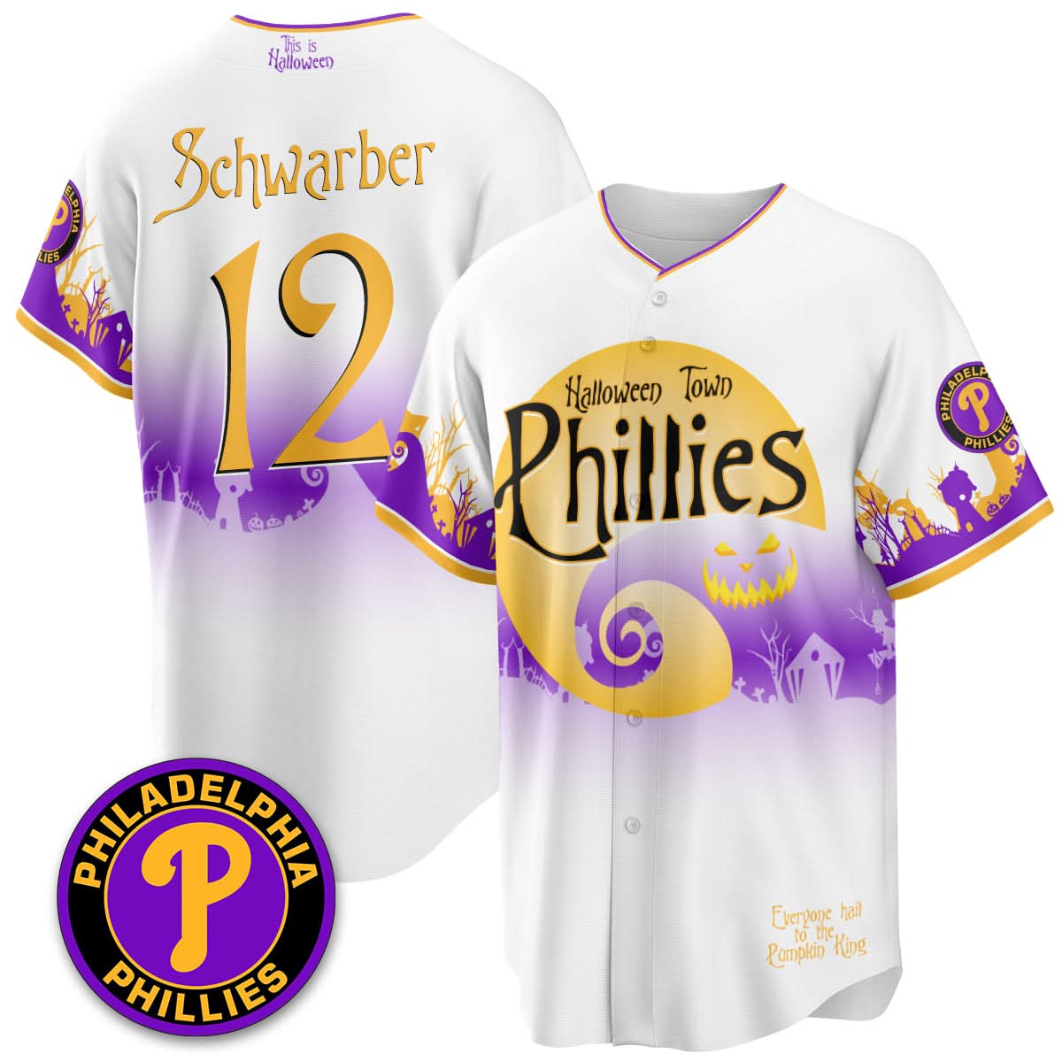 Philadelphia Phillies "Halloween Town" Limited Jersey - Stitched