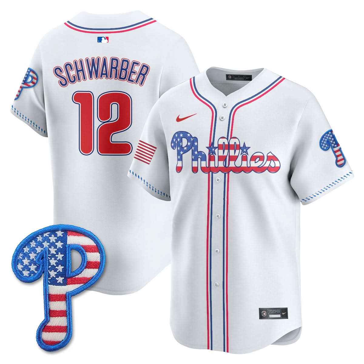 Philadelphia Phillies 2025 Fourth of July Jersey - All Stitched