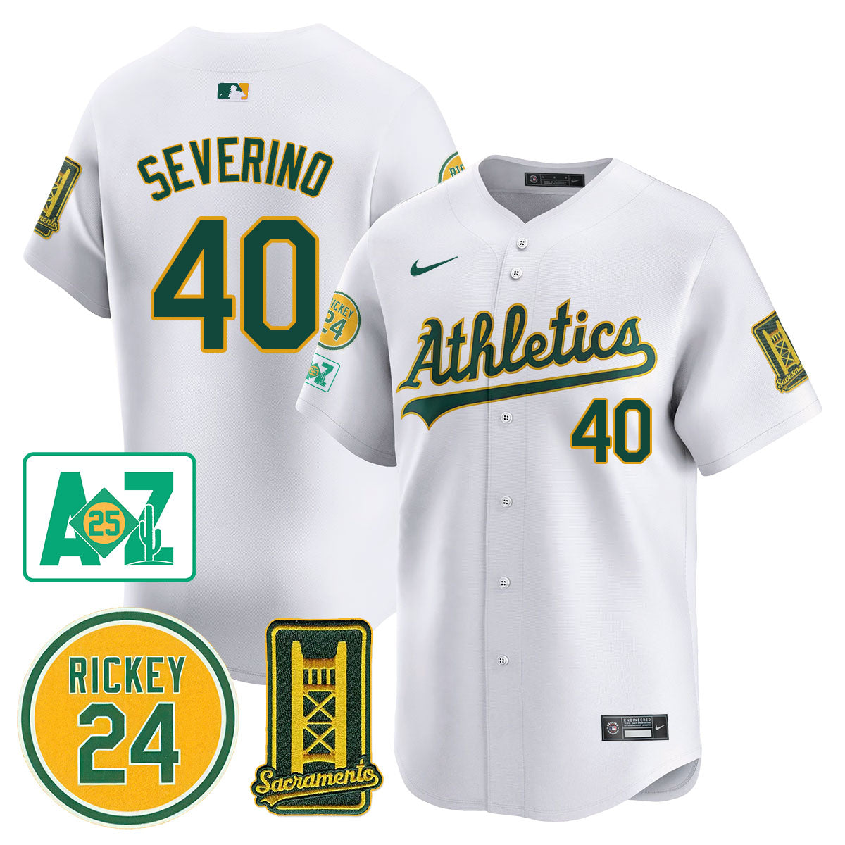 Oakland Athletics 2025 Sacramento, Rickey Henderson Jersey - All Stitched