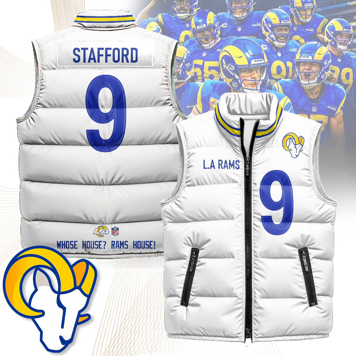 Los Angeles Rams Unisex Puffer Vest