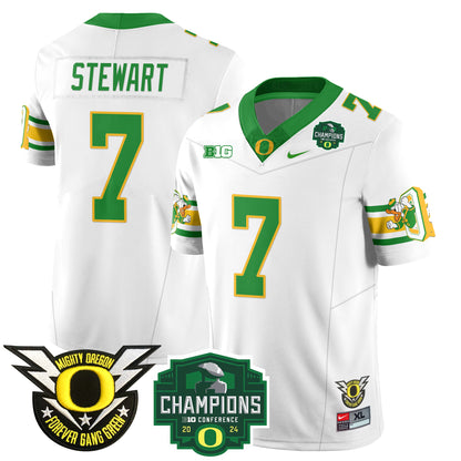 Oregon Ducks 2024 Big Ten Champions Jersey - All Stitched