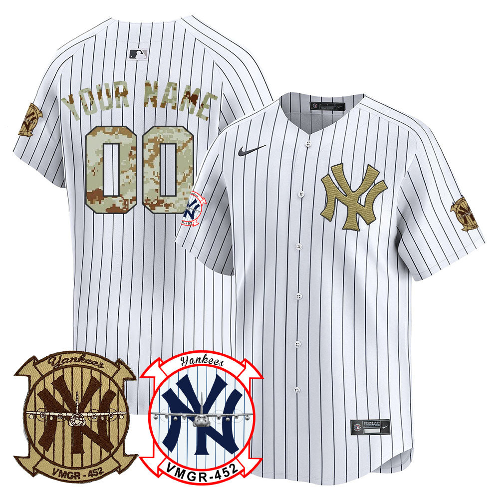 Yankees x USMC 2024 Vapor Premier Limited Custom Jersey VTTLJS - All Stitched