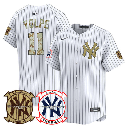 Yankees x USMC 2024 Vapor Premier Limited Jersey TLA - All Stitched