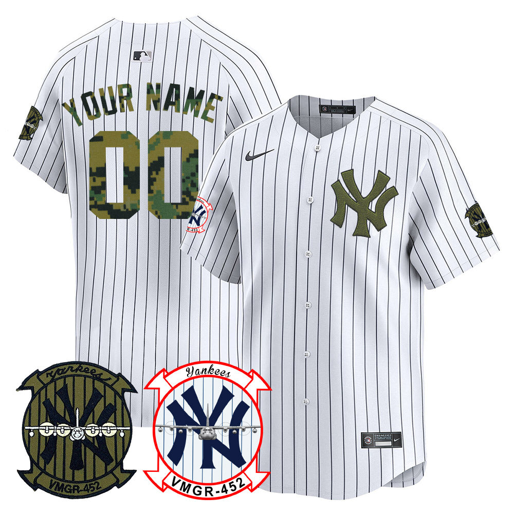 Yankees x USMC 2024 Vapor Premier Limited Custom Jersey VTTLJS - All Stitched