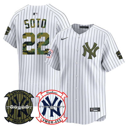 Yankees x USMC 2024 Vapor Premier Limited Jersey TLA - All Stitched