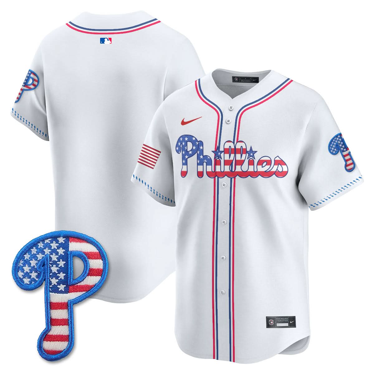 Philadelphia Phillies 2025 Fourth of July Jersey - All Stitched