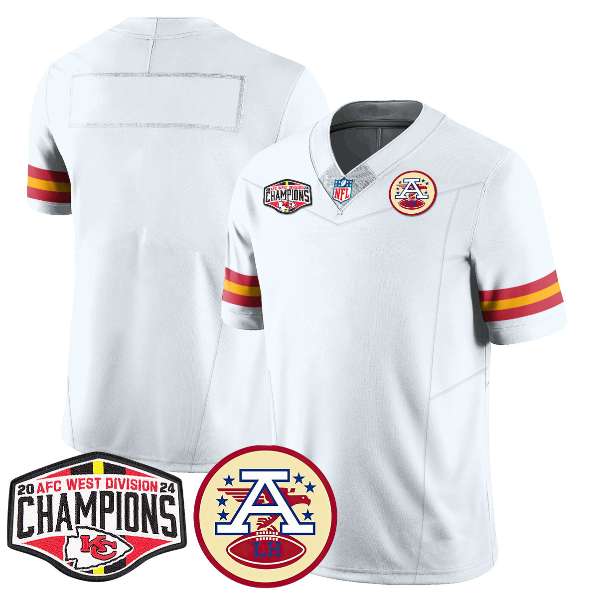 Chiefs 2024 AFC West Champions Jersey - All Stitched