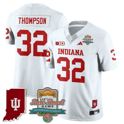 Indiana Hoosiers Vapor Limited Football Jersey - Rose Bowl 112th - All Stitched