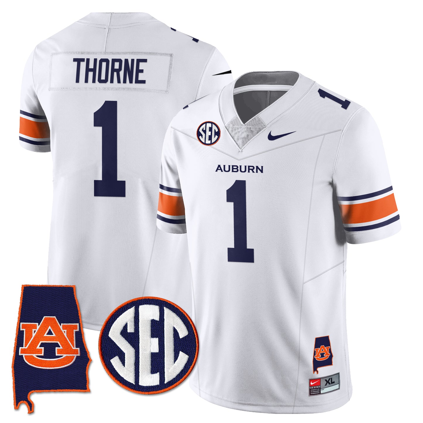 Auburn Tigers 2025 Alabama Patch Vapor Limited Jersey - All Stitched