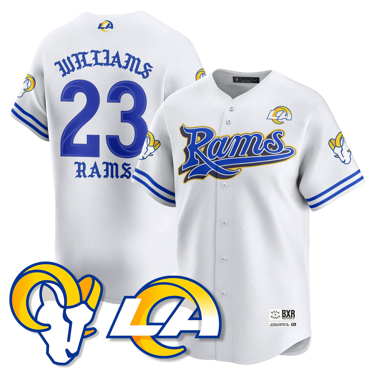 LAR Born x Raised Baseball Jersey - All Stitched