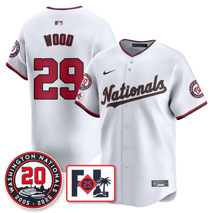 Washington Nationals Celebrate 20 Years Limited Jersey - All Stitched