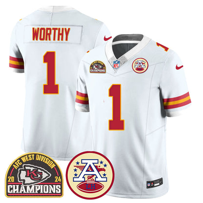 Chiefs 2024 AFC West Champs Jersey - All Stitched