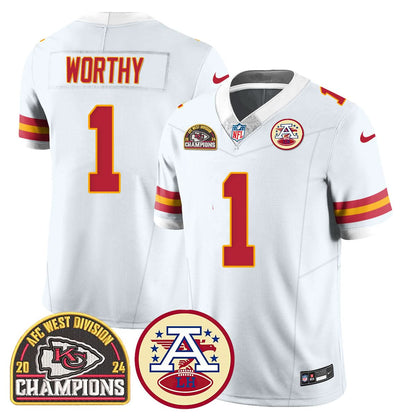 Chiefs 2024 AFC West Champs Jersey - All Stitched