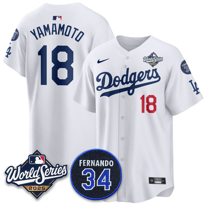 LAD 2025 National League Champions Jersey - All Stitched