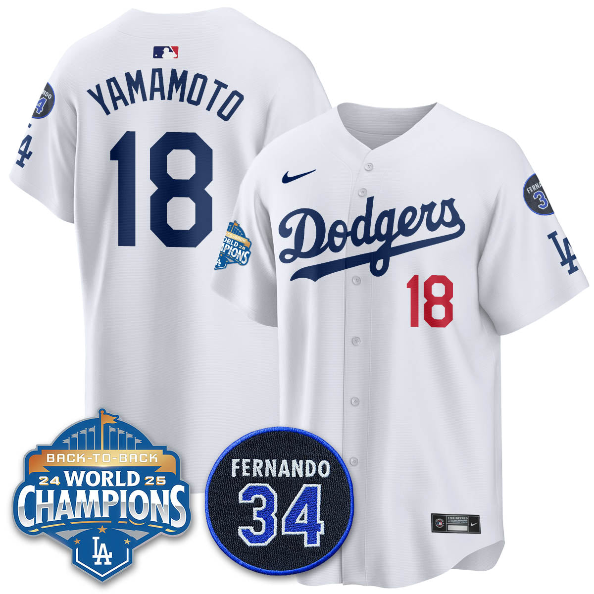 LAD 2025 Back To Back Champions Jersey - All Stitched