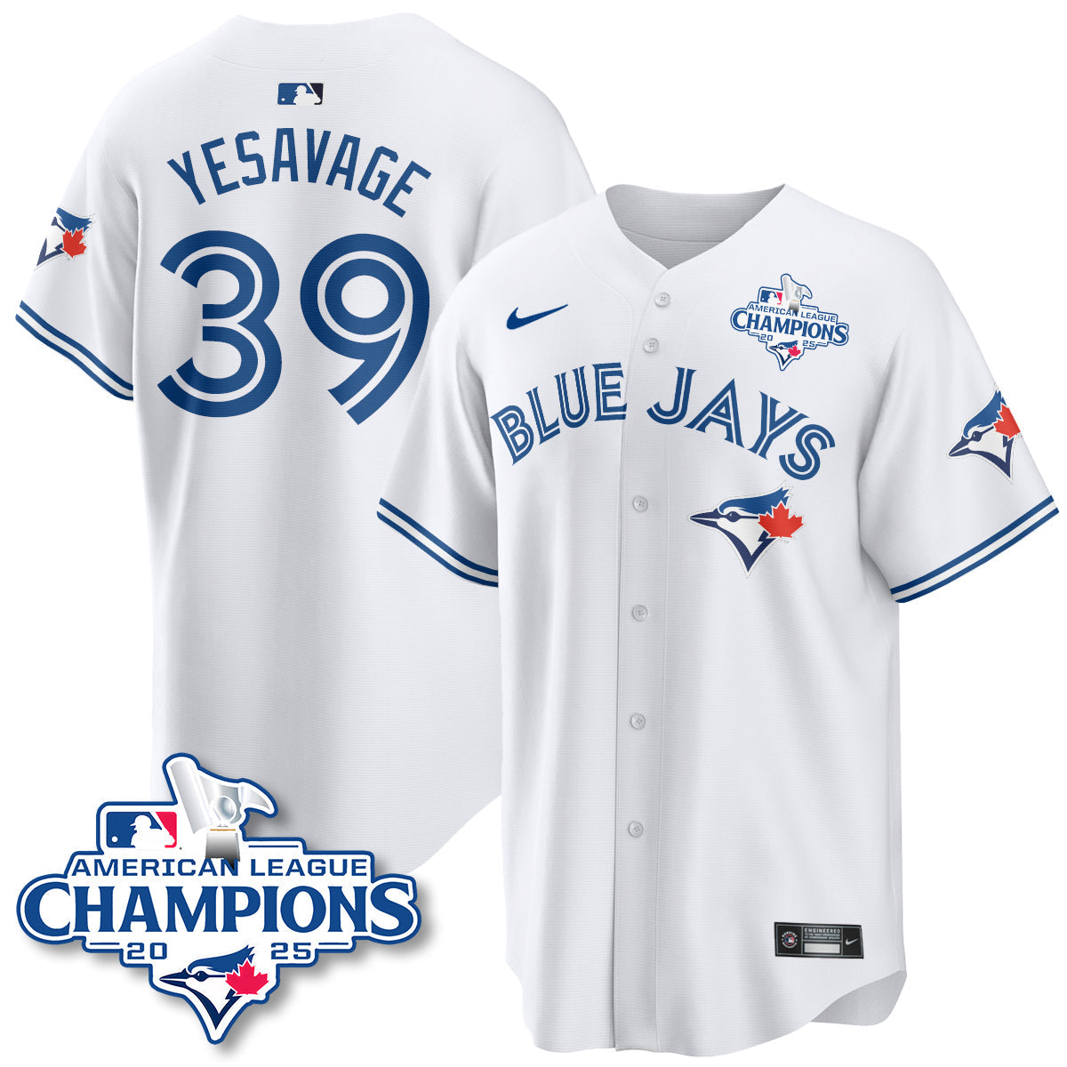TOR 2025 American League Champions Jersey - All Stitched
