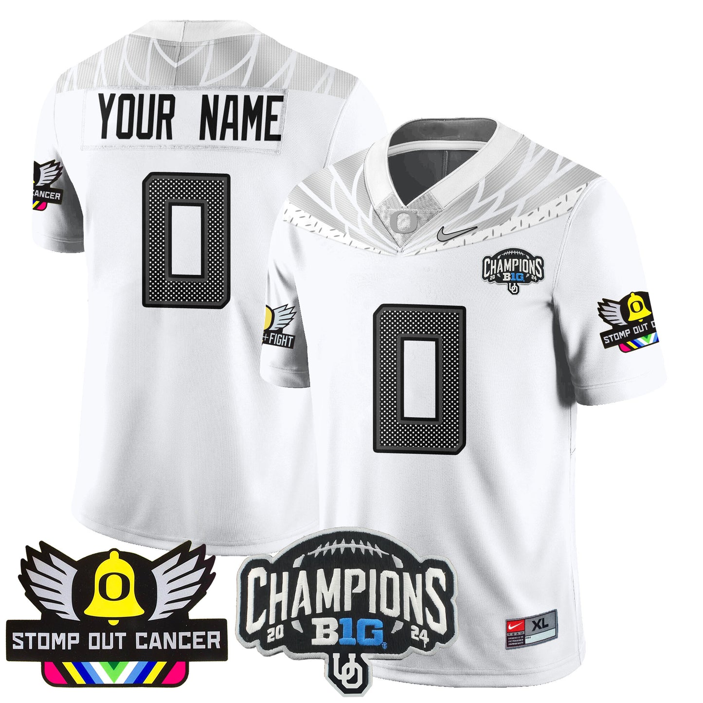 Custom Oregon Alternate 2024 Vapor Limited Jersey - All Stitched