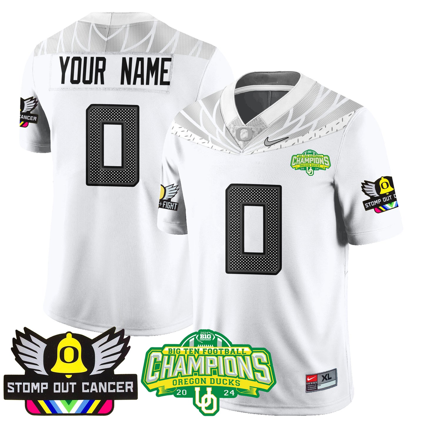 Custom Oregon Alternate 2024 Vapor Limited Jersey - All Stitched