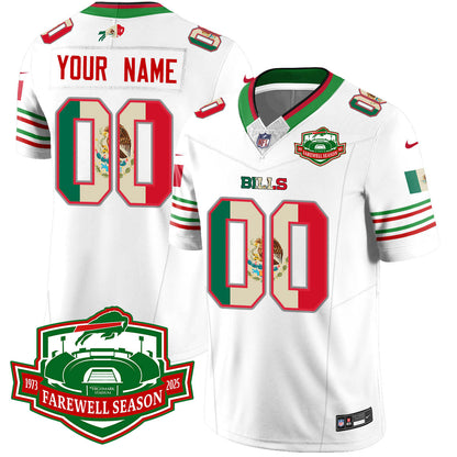 BUF Mexico Vapor Limited Custom Jersey - All Stitched